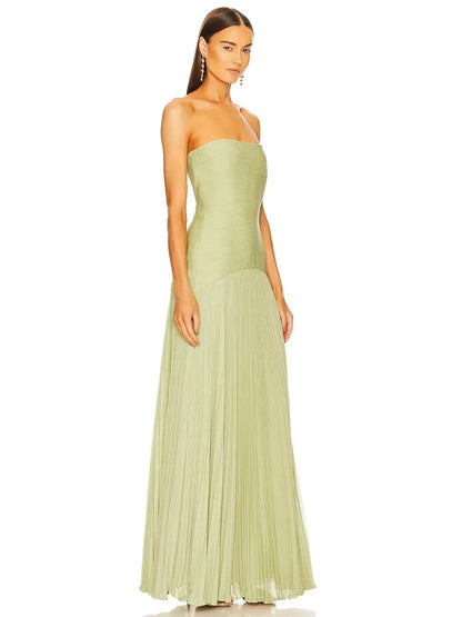 Flowy Green Long Dress
