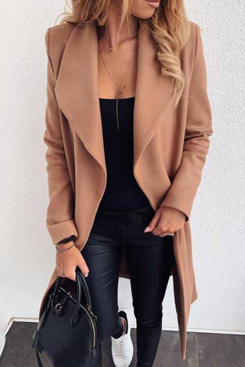 Lapel Color Coat(3 Colors)