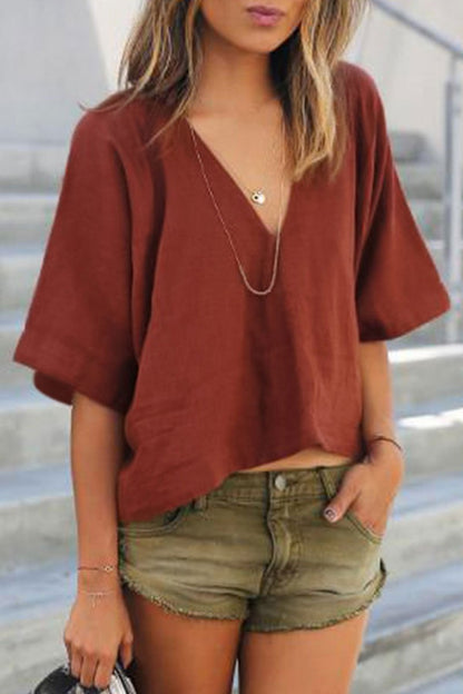 V Neck Blouse