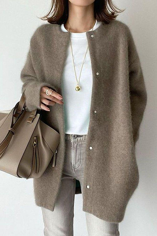 Moxidress Crewneck Button Down Outwear