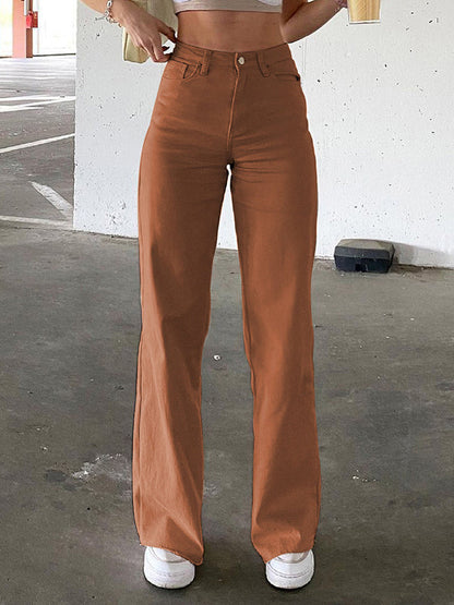 Color Straight Pants