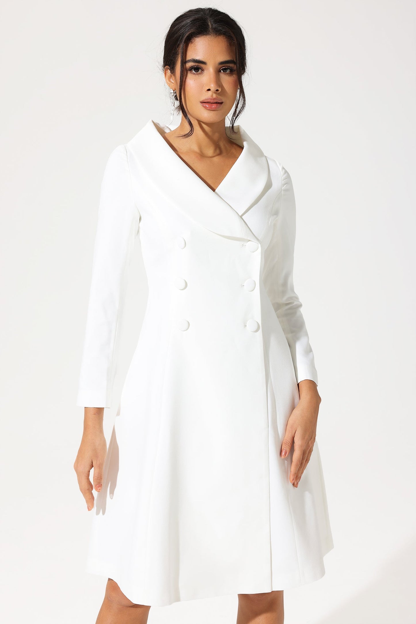 Long Sleeve Off-shoulder Midi Dress