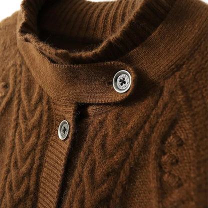 Autumn Winter High Slim Long Sleeve Cardigan