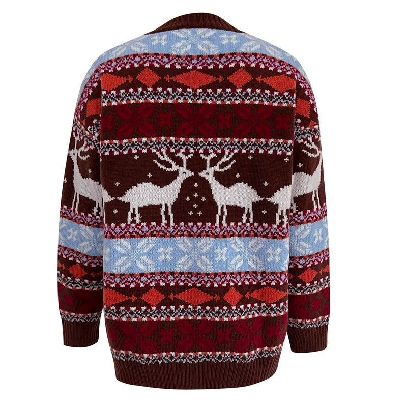 Y2k Oversized Full Sleeve Thicken Winter Christmas Sweater