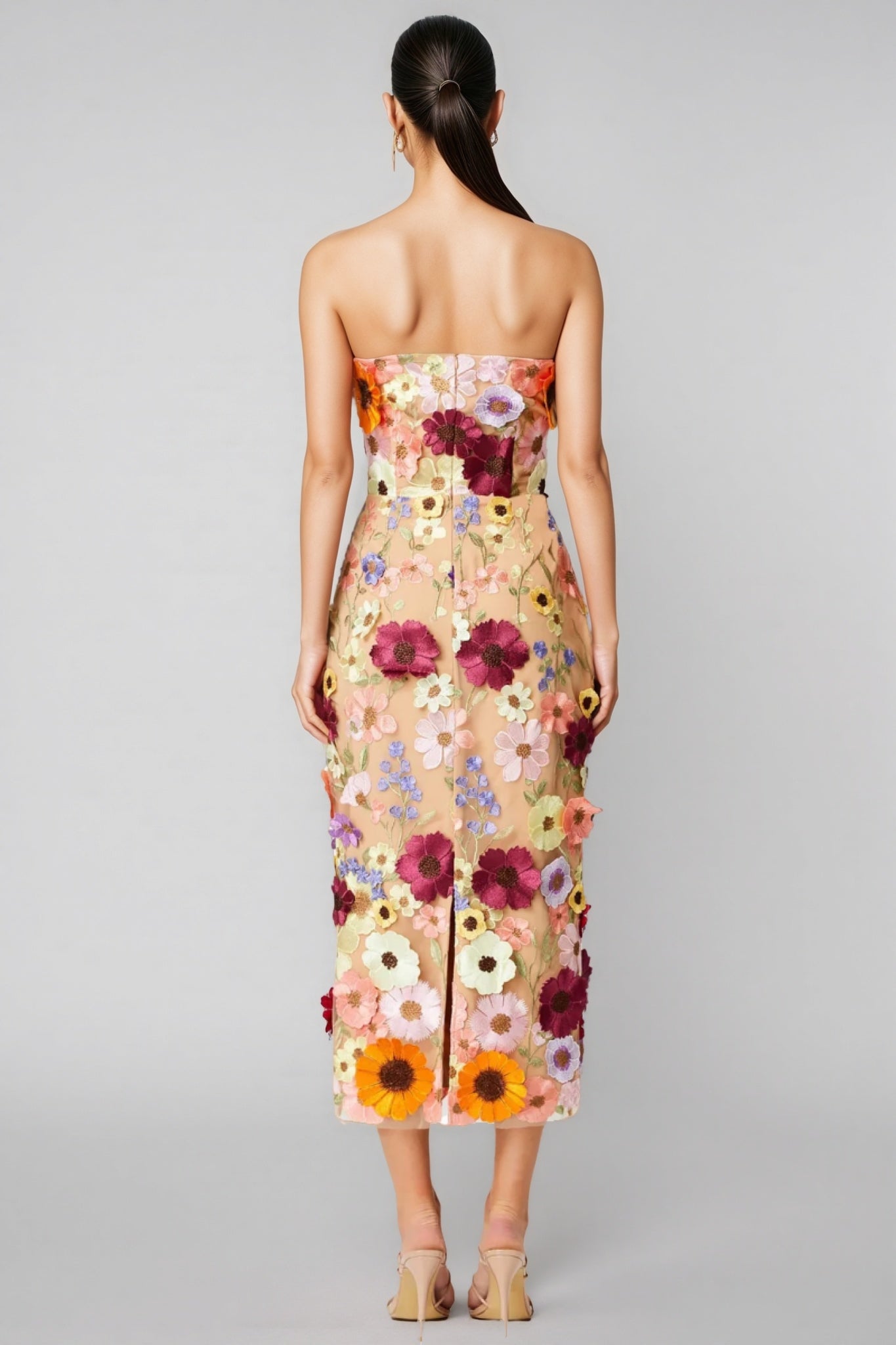 Winslet Embellished Lace Midi Dress