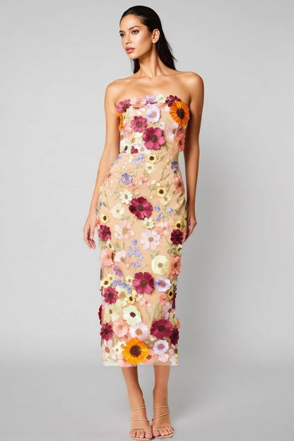 Winslet Embellished Lace Midi Dress