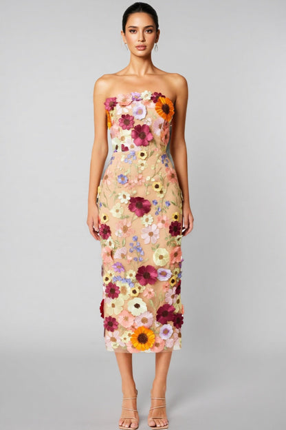 Winslet Embellished Lace Midi Dress