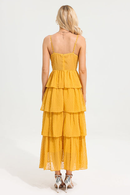 V-neck Cut-out Cami Maxi Dress