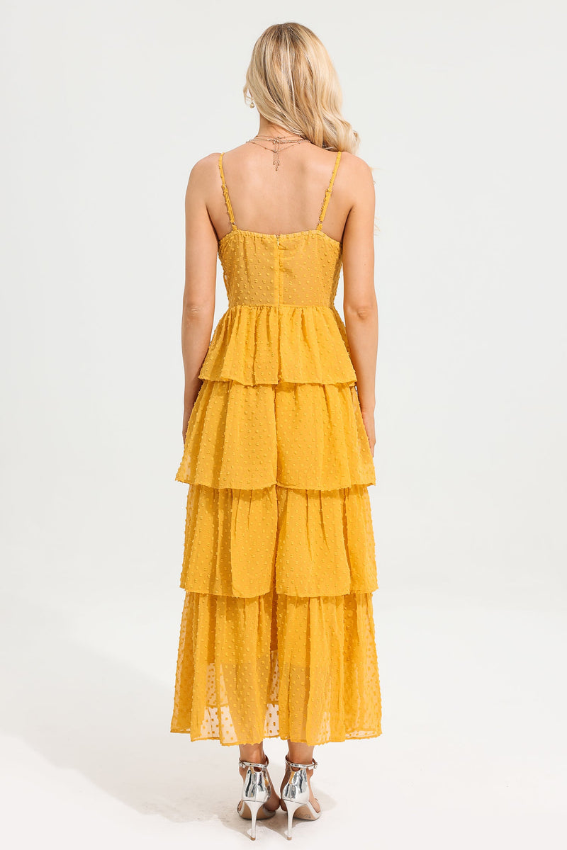 V-neck Cut-out Cami Maxi Dress