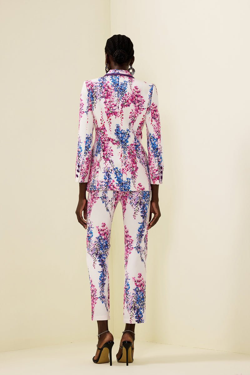 Double Breasted Blazer & High Waist Pants Set