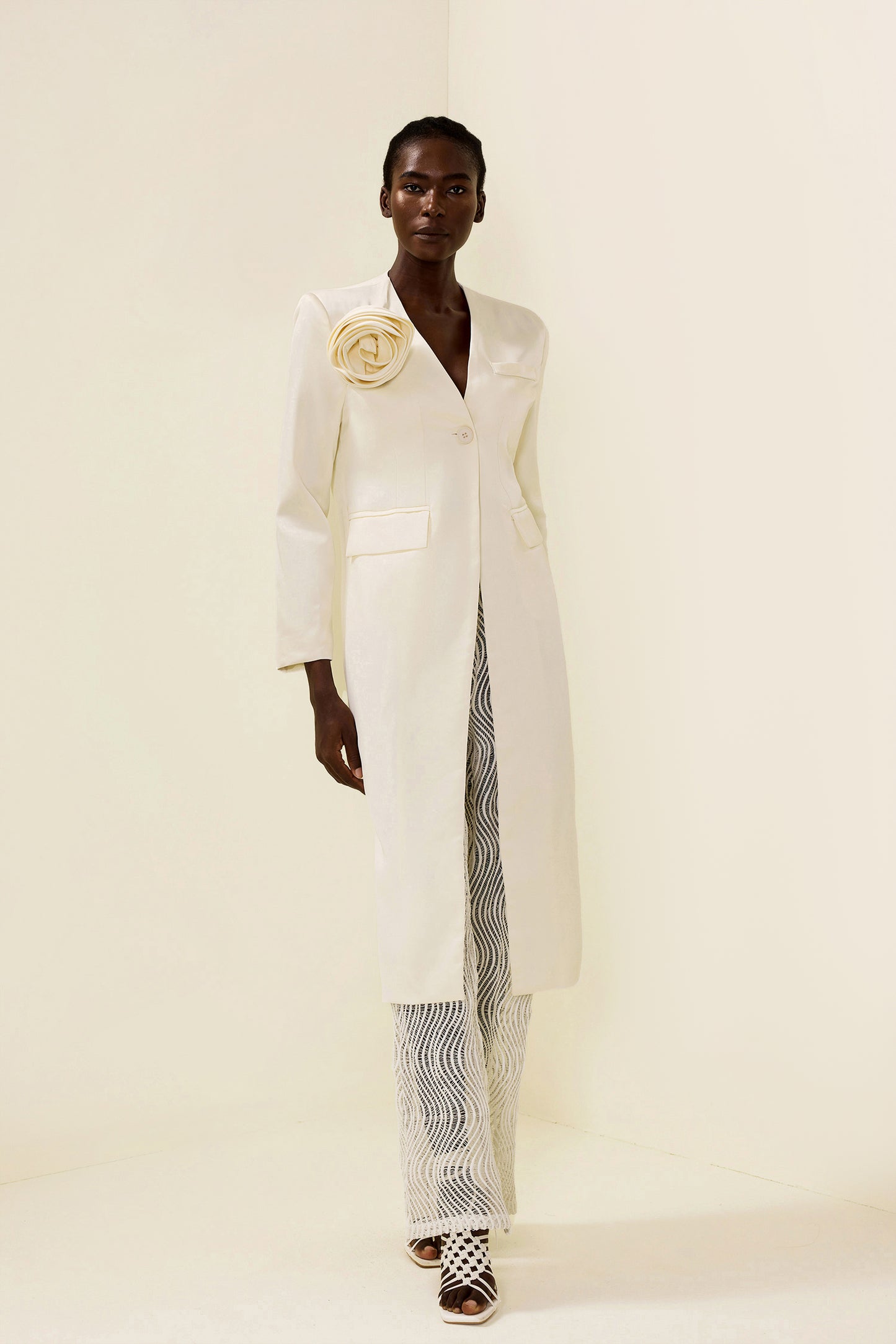 3d Long Sleeve Coat