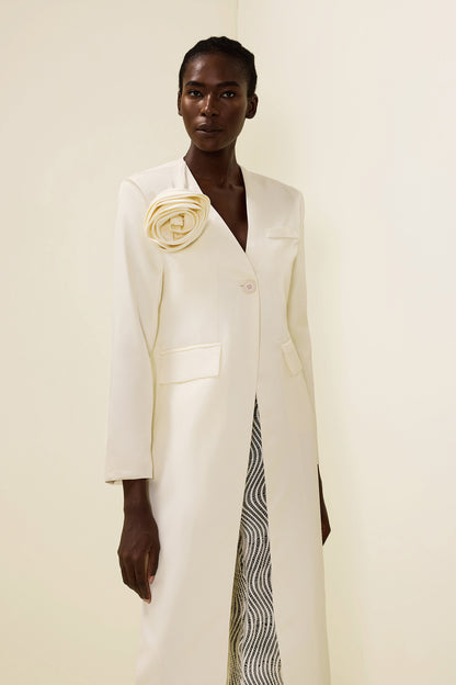 3d Long Sleeve Coat