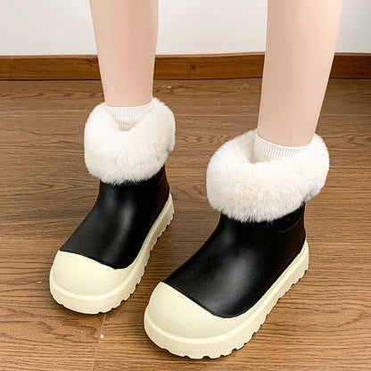 Short Tube Thick Sole Comfortable Non-slip Rubber Snow Boot