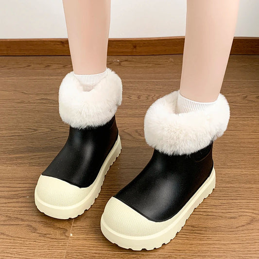 Short Tube Thick Sole Comfortable Non-slip Rubber Snow Boot