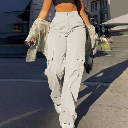 Harajuku Cotton Linen Stretch Wide Leg Pant