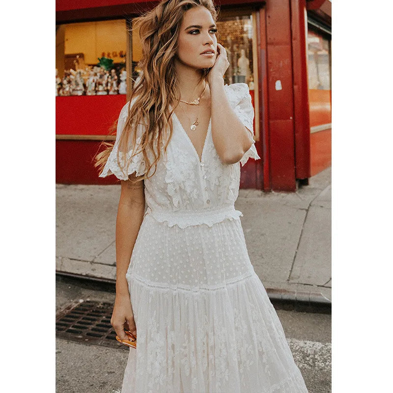 Summer White Midi Dresses