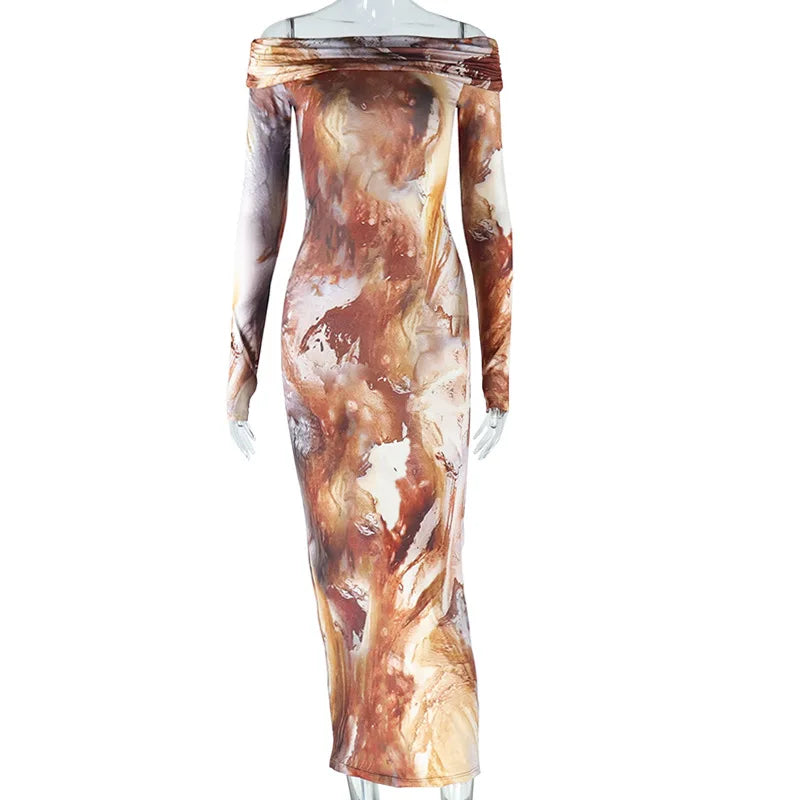 New Retro One-line Trend Y2k Midi Dresses