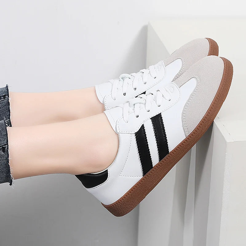 Spring Trend Flats New Comfort Vulcanized Platform Skateboard