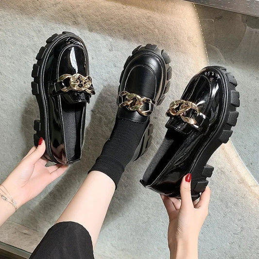 Suede Platform Non-slip Walking Trend Spring Autumn Flats Loafers