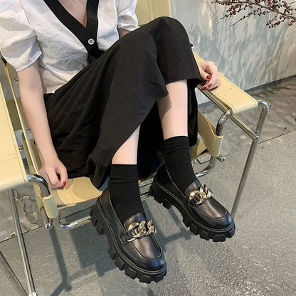 Suede Platform Non-slip Walking Trend Spring Autumn Flats Loafers