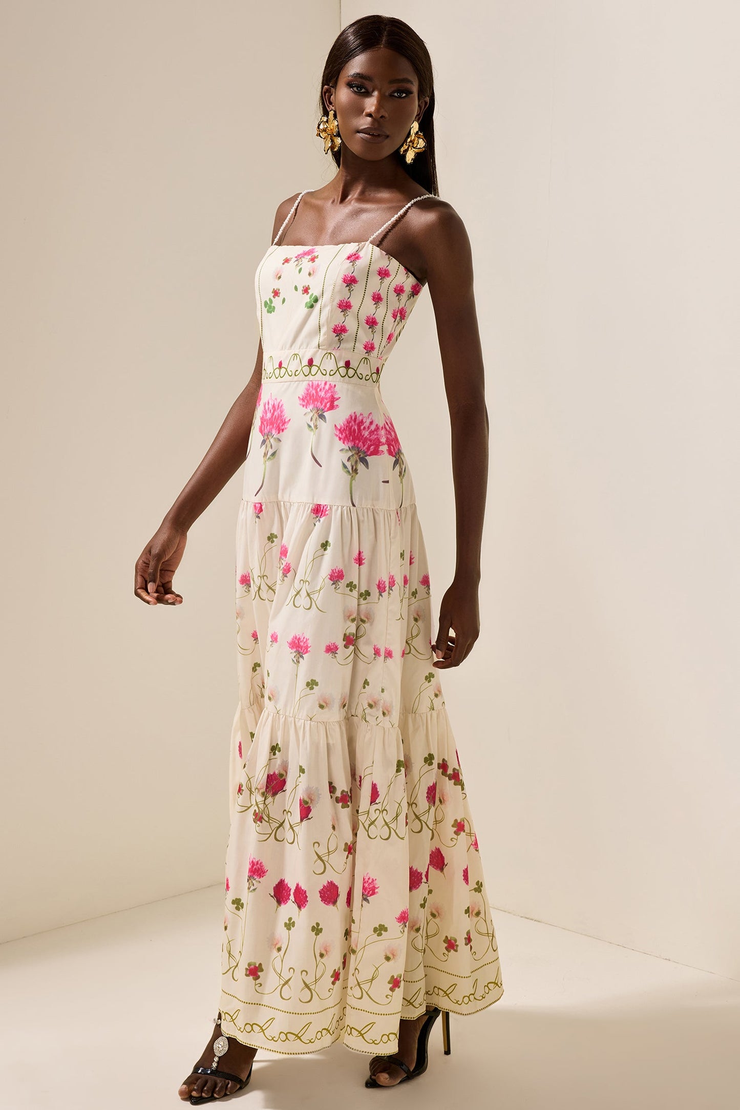 Cami Tapered Waist Midi Dress