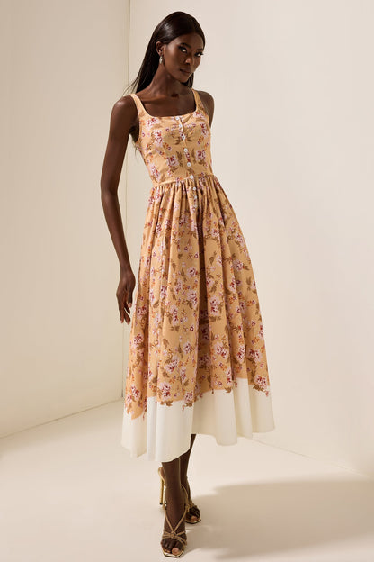Sleeveless Slip Midi Dress
