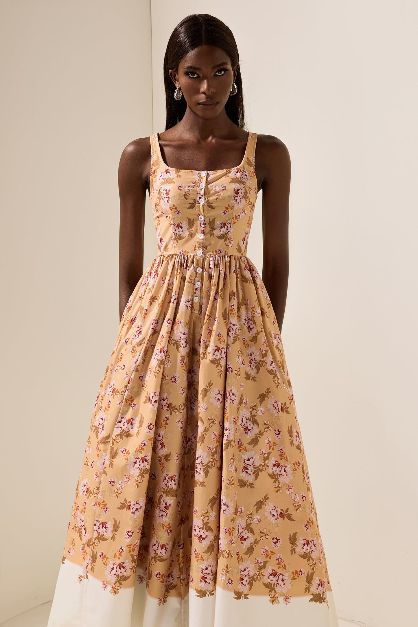 Sleeveless Slip Midi Dress