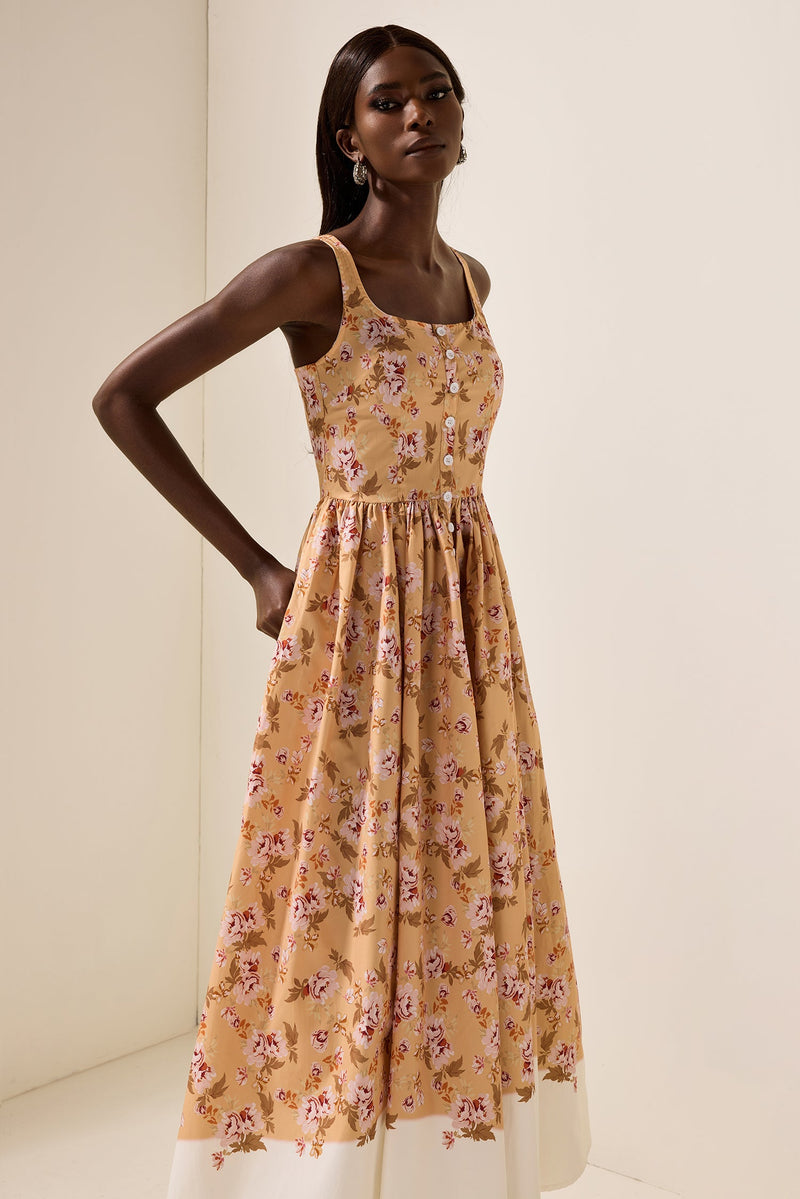 Sleeveless Slip Midi Dress