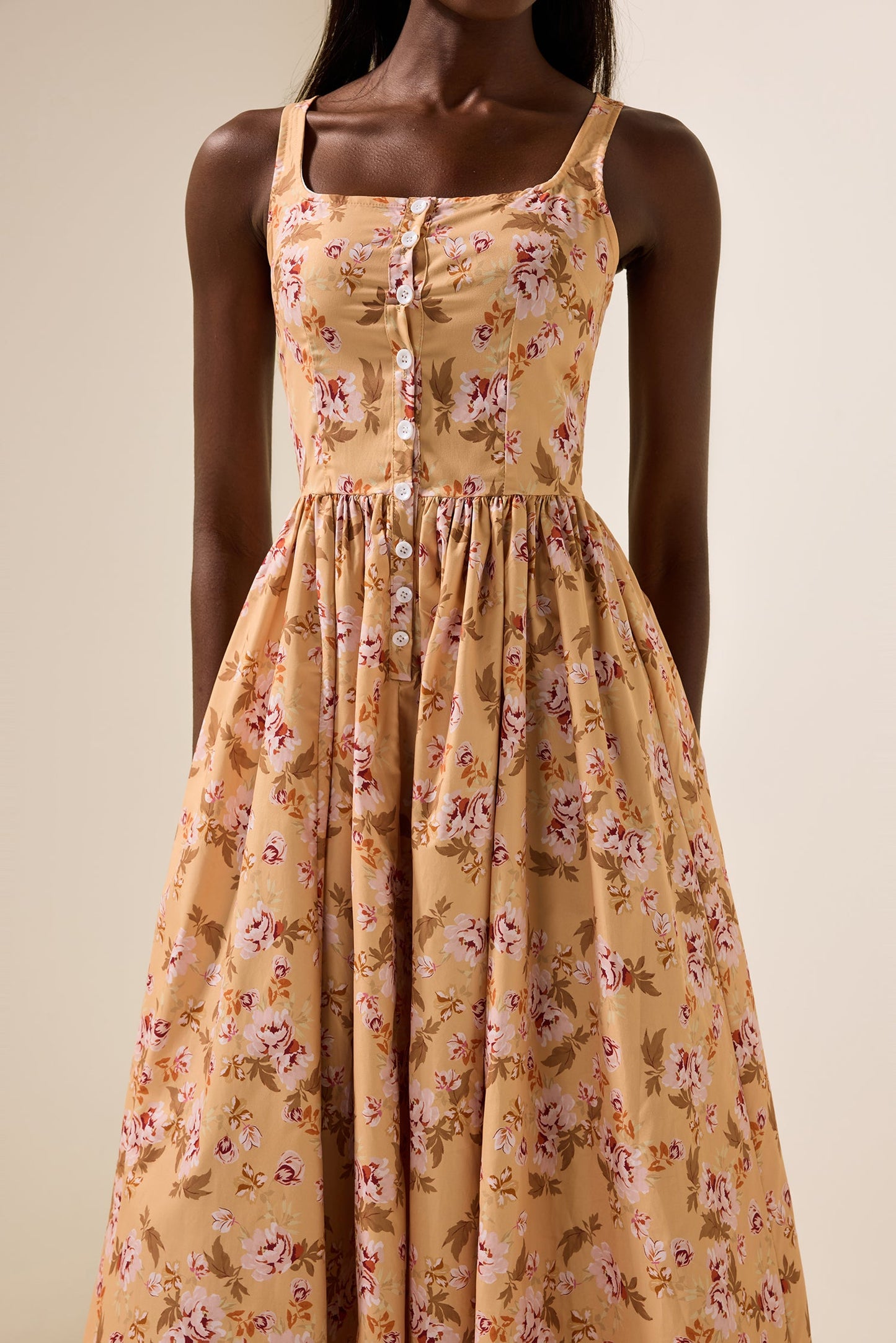 Sleeveless Slip Midi Dress