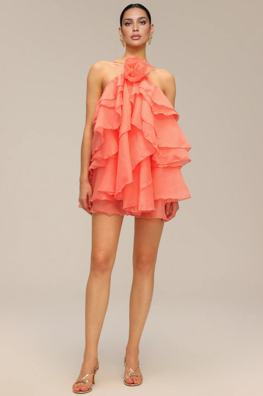 Josefina Sleeveless Flower Mini Dress