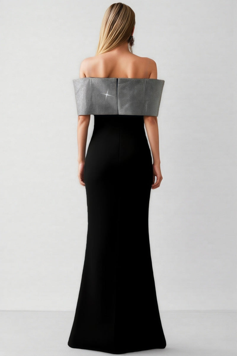 Rydad Bow Diamond Slim Maxi Dress