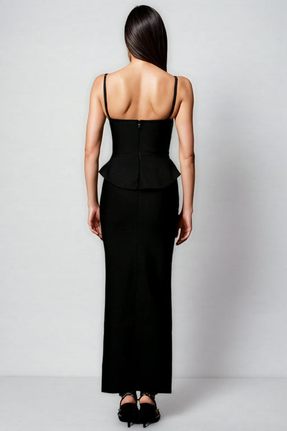 Olapa Sleeveless Bandage Maxi Dress
