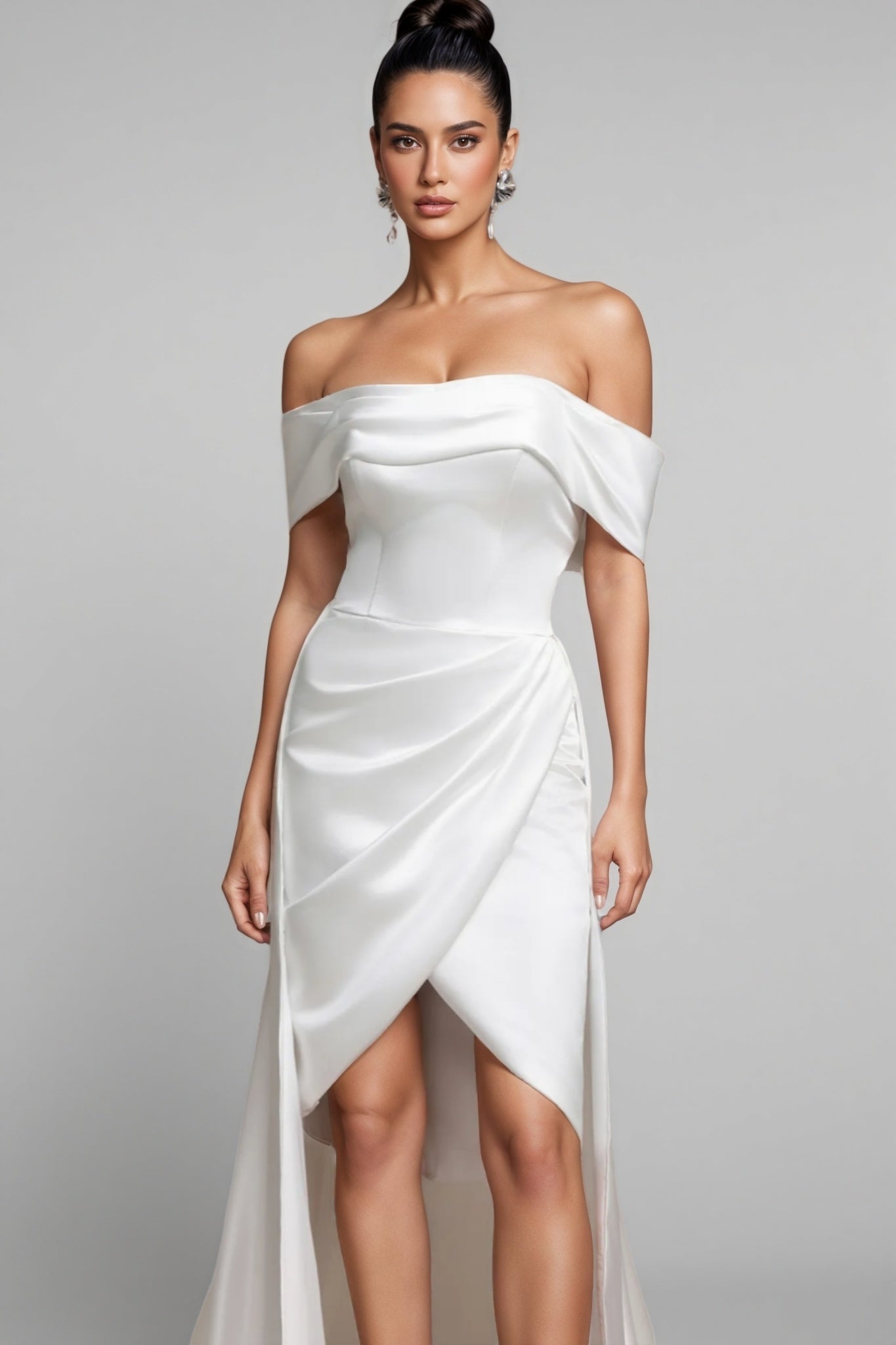 Quinta Off Shoulder Detachable Maxi Dress