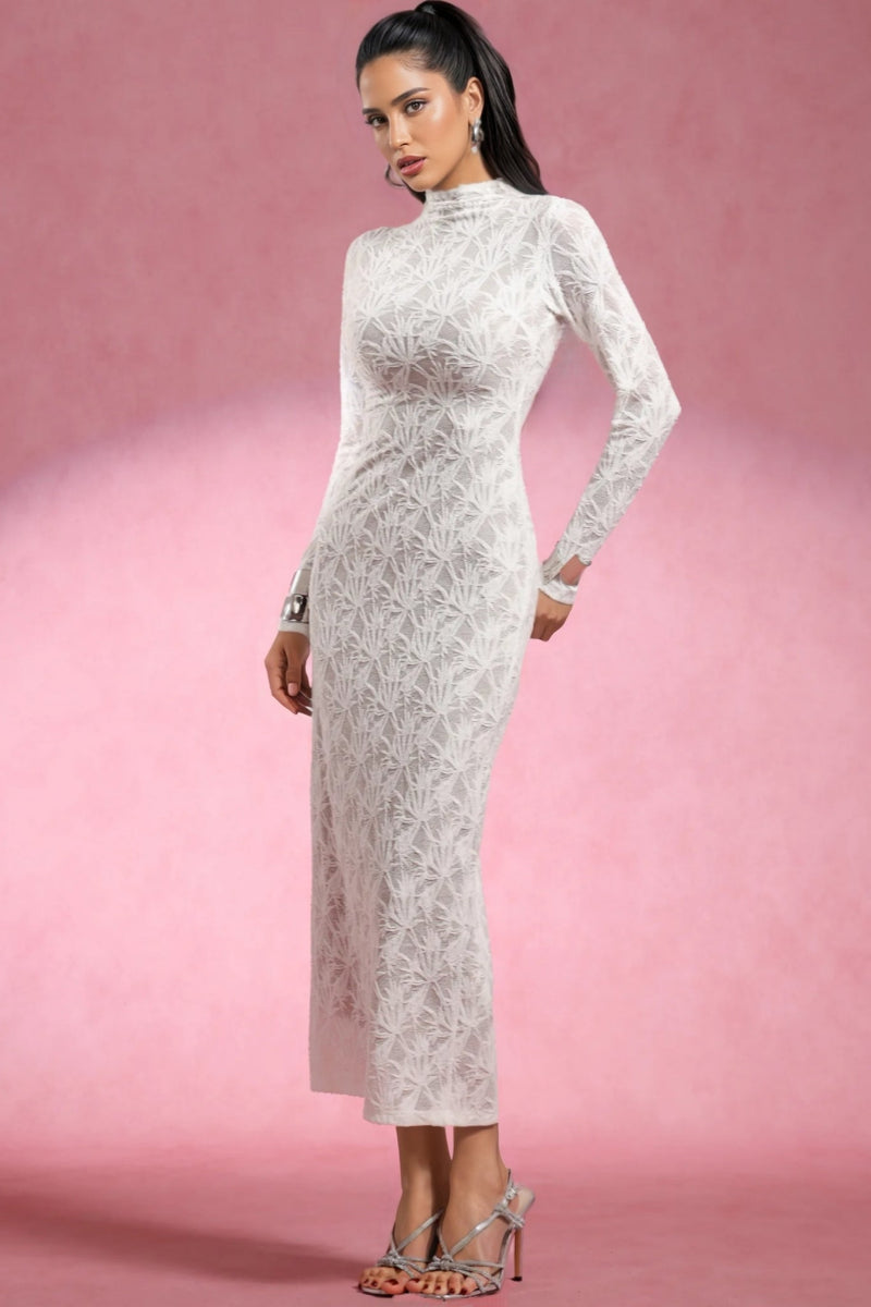 Riala Long Sleeves Lace Maxi Dress