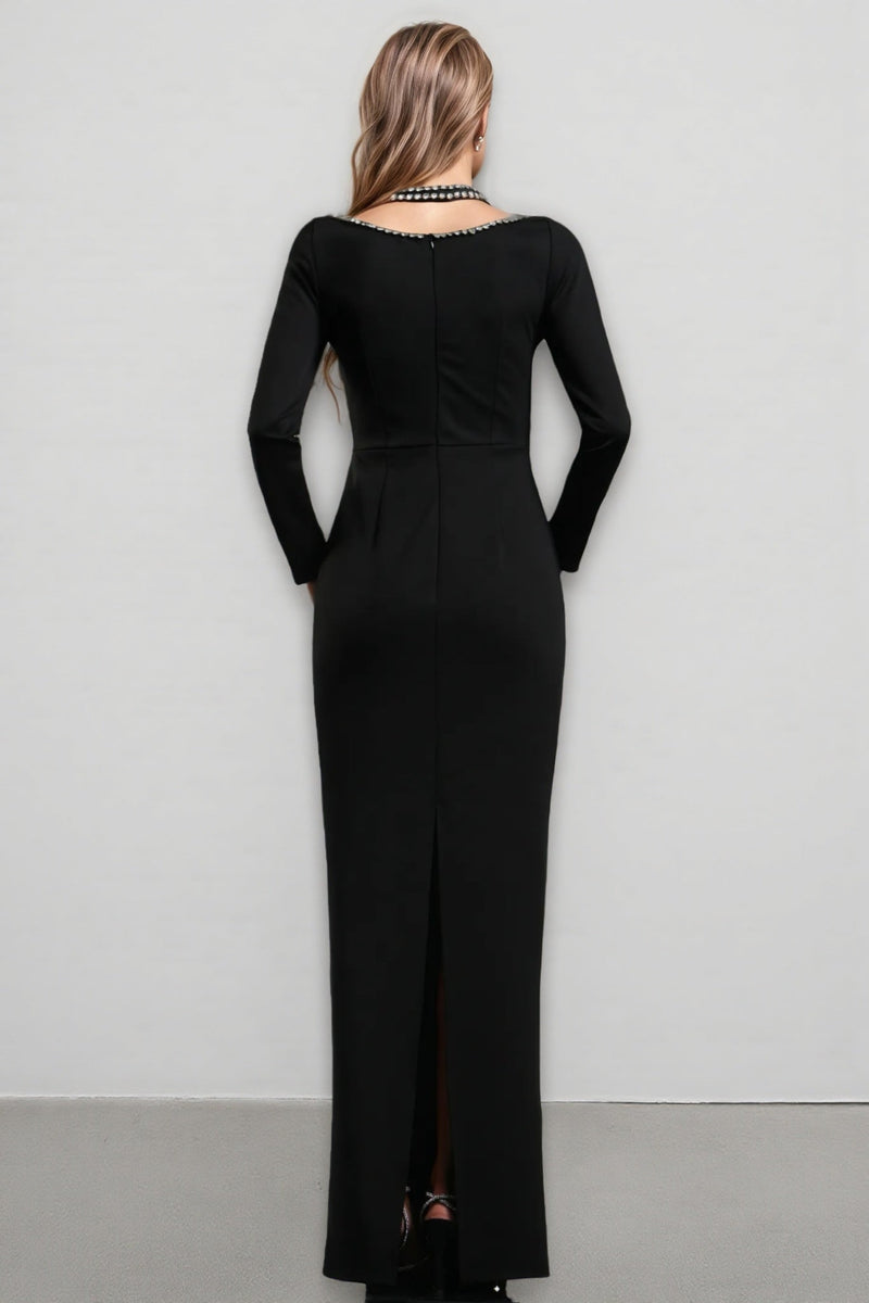 Revie V-neck Bandage Maxi Dress