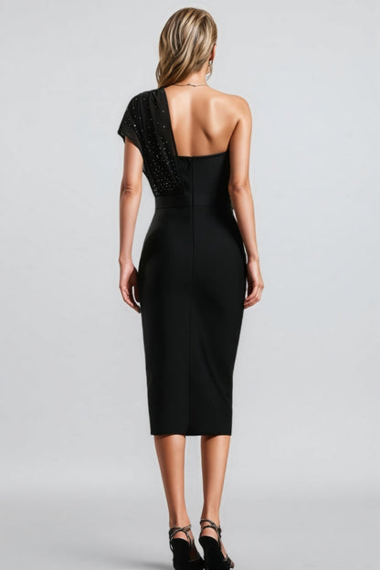 Rita Sleeveless Diamond Bandage Midi Dress
