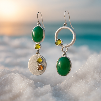 Sabrina | Silver Drop Earrings
