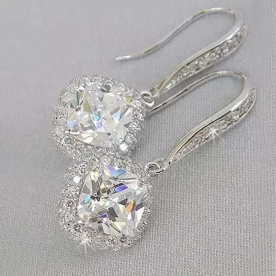 Exquisite Fashion White Zircon Dangle