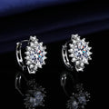Elegant Crystal Round Sunburst Clip