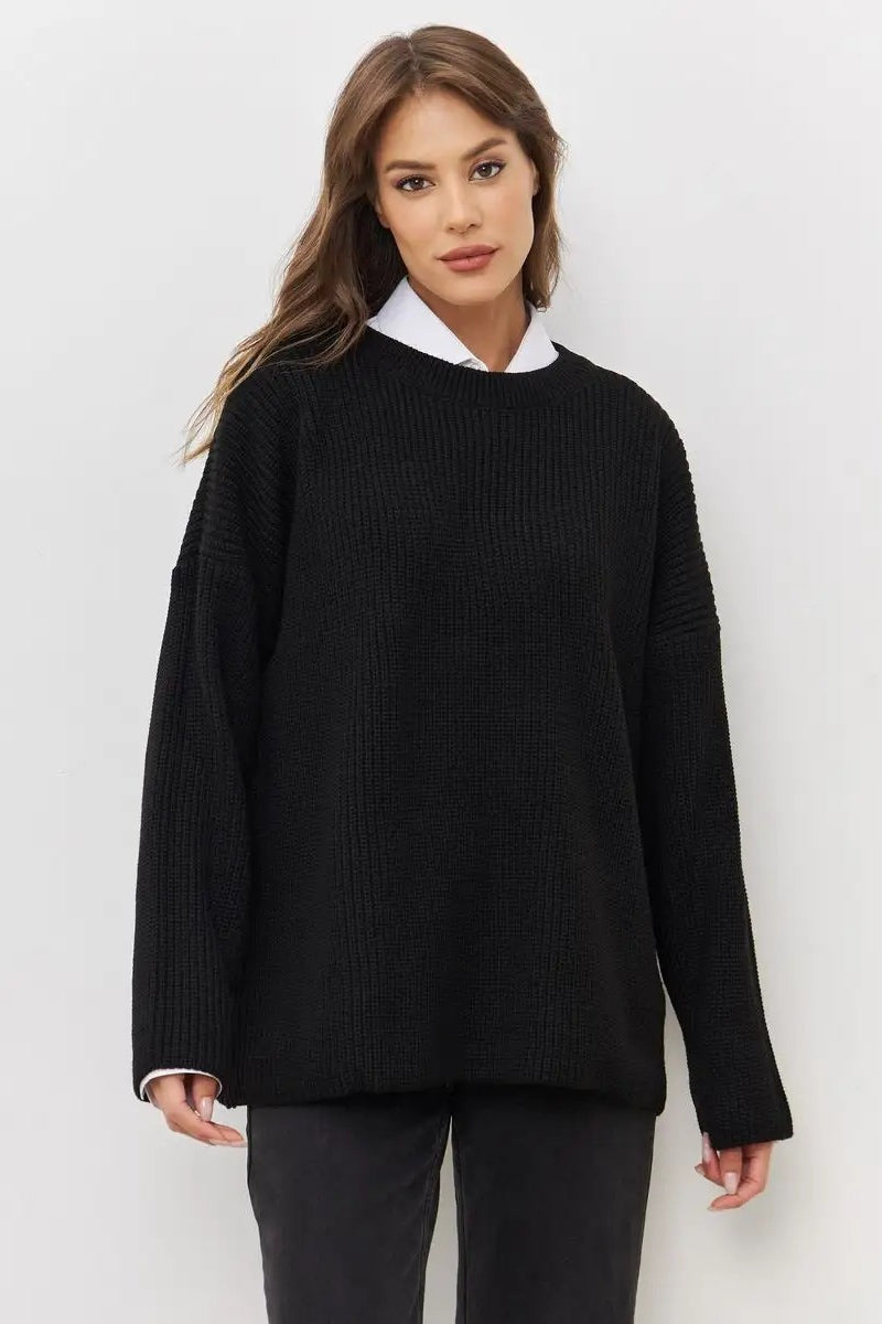 Knit Crewneck Pullover Sweater