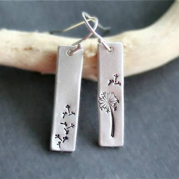 Minimalist Dandelion Earrings