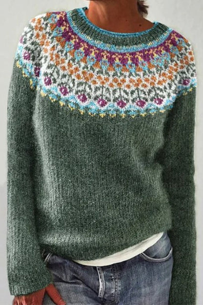Moxidress Round Neck Unique Pattern Sweater(in 6 Patterns)