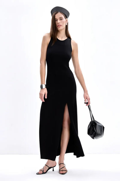 Knit Sleeveless Sweater Dress