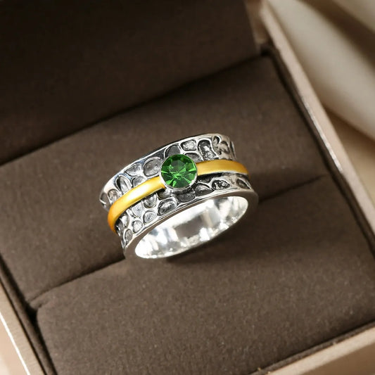 Elegant Green Stone Ring