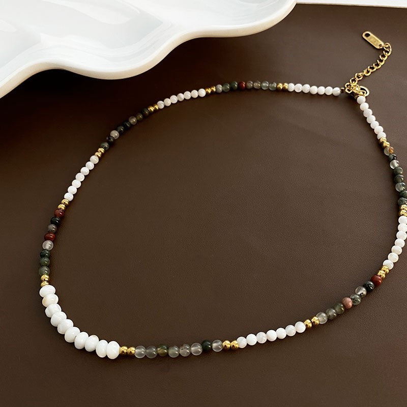 Elegant Pearl Beaded Necklace