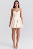 Cream Tulle Mini Dress