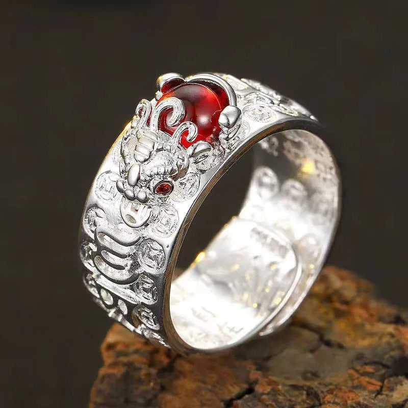 Vintage Red Garnet Ring