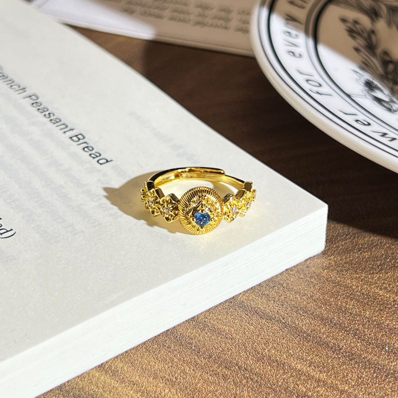 Vintage Gold Sapphire Ring