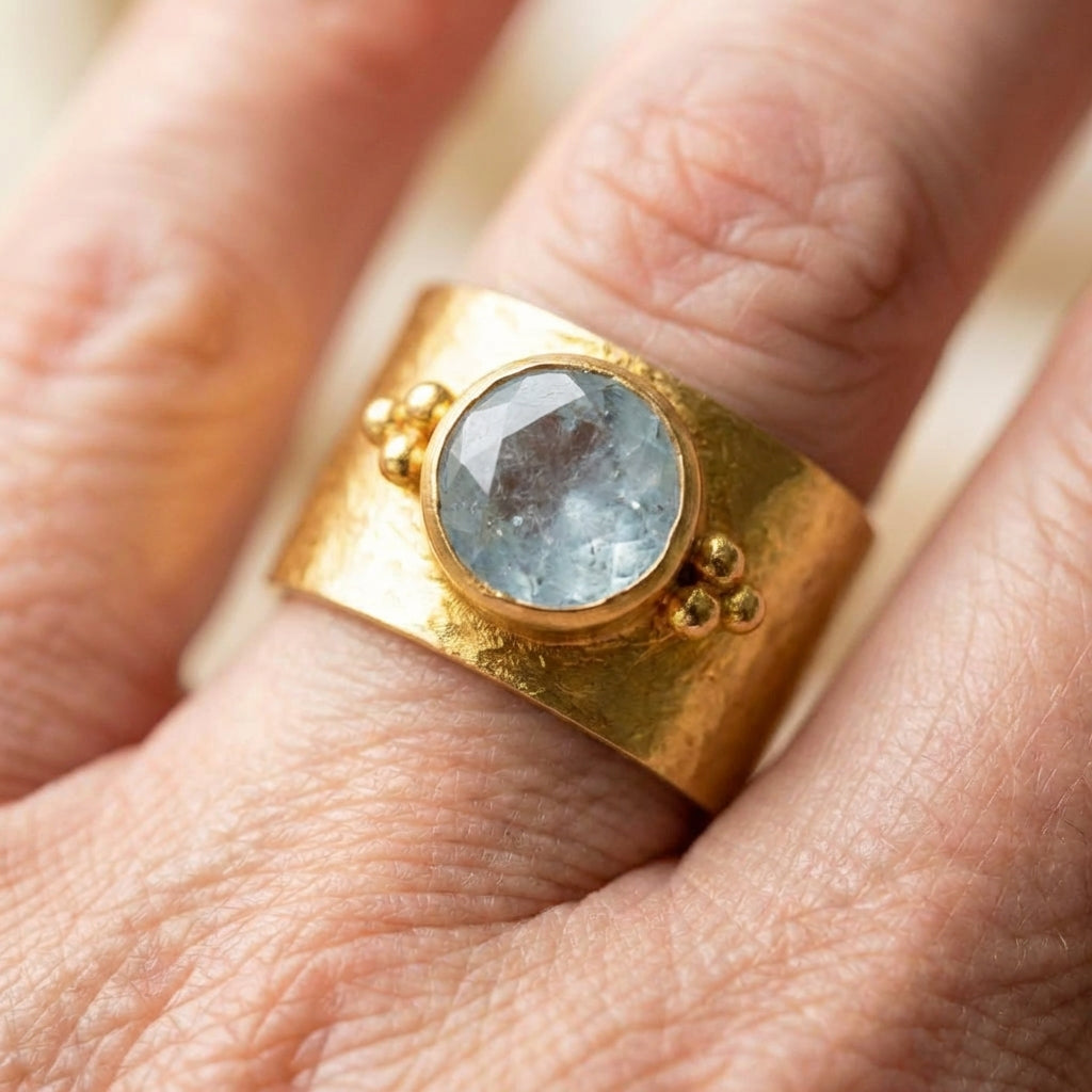 Vintage Golden Moonstone Ring