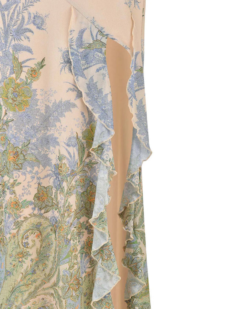 Theo Maxi Dress Tapestry™ — Command Every Gaze With Effortless Seductive Grace